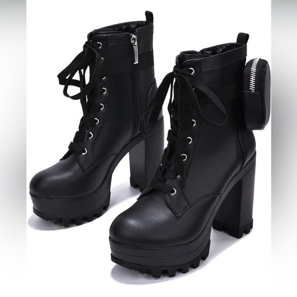 Women👩🏽Cape Robbin MonikPlatform ChelseaAnkleBoots🥾W ChunkyBlock Heels&Pocket - Picture 8 of 11